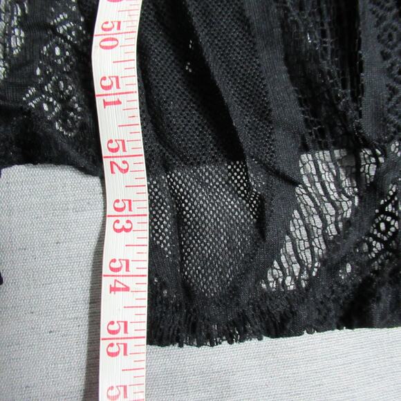 Touche Dress Women M Black Goth Sleeveless Lace Crochet Maxi Witchy Vamp Evening - Picture 8 of 11